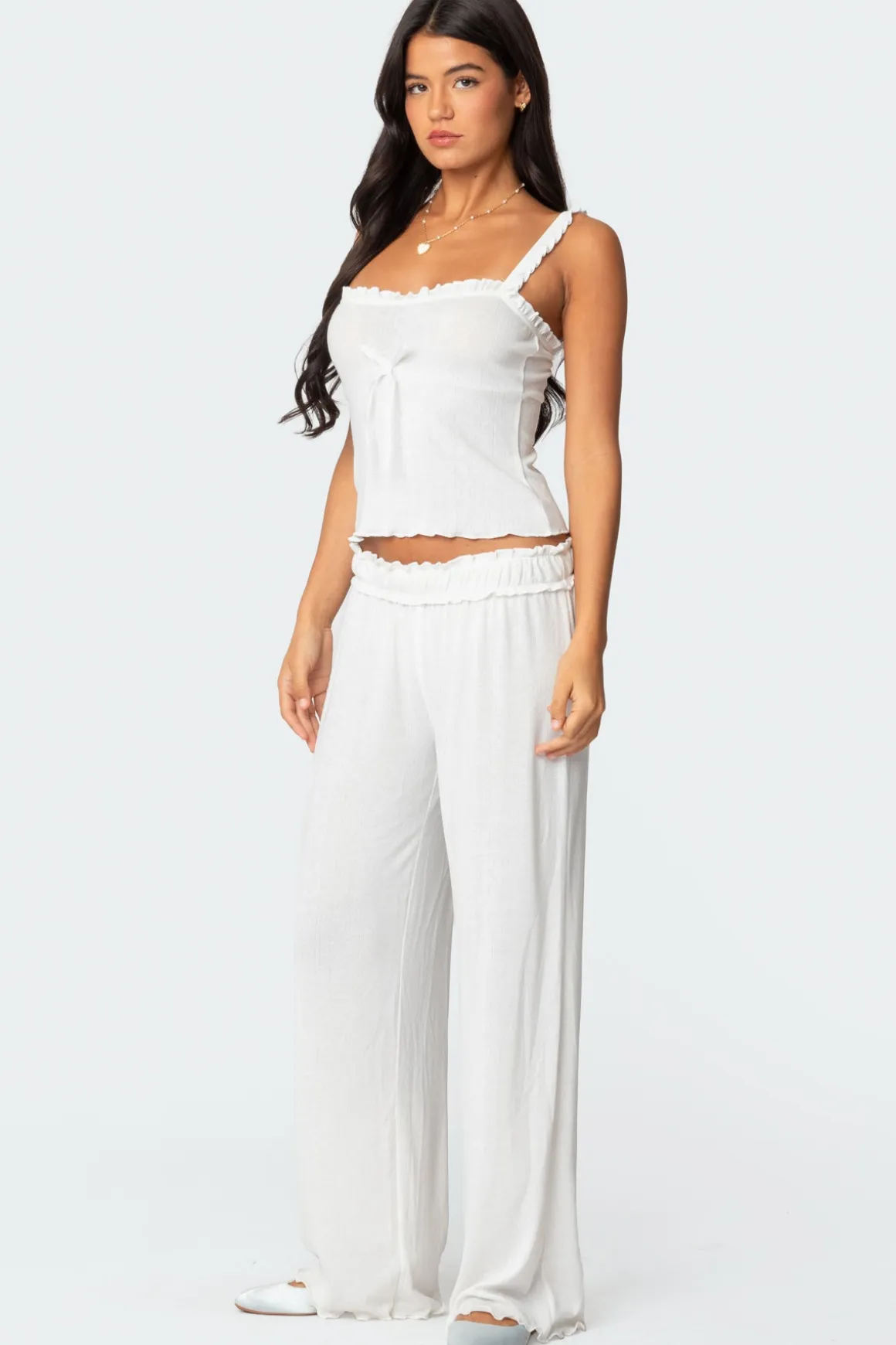 Sylvia Pointelle Tank Top