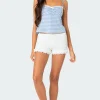 Tali Scrunch Lace Trim Shorts