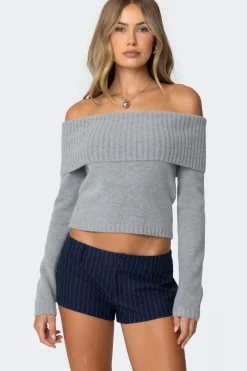 Tamara Fold Over Knit Top