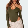 Taurus Plunge Neck Bodysuit