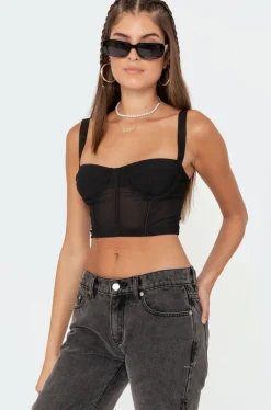 Teagen Mesh Corset Top