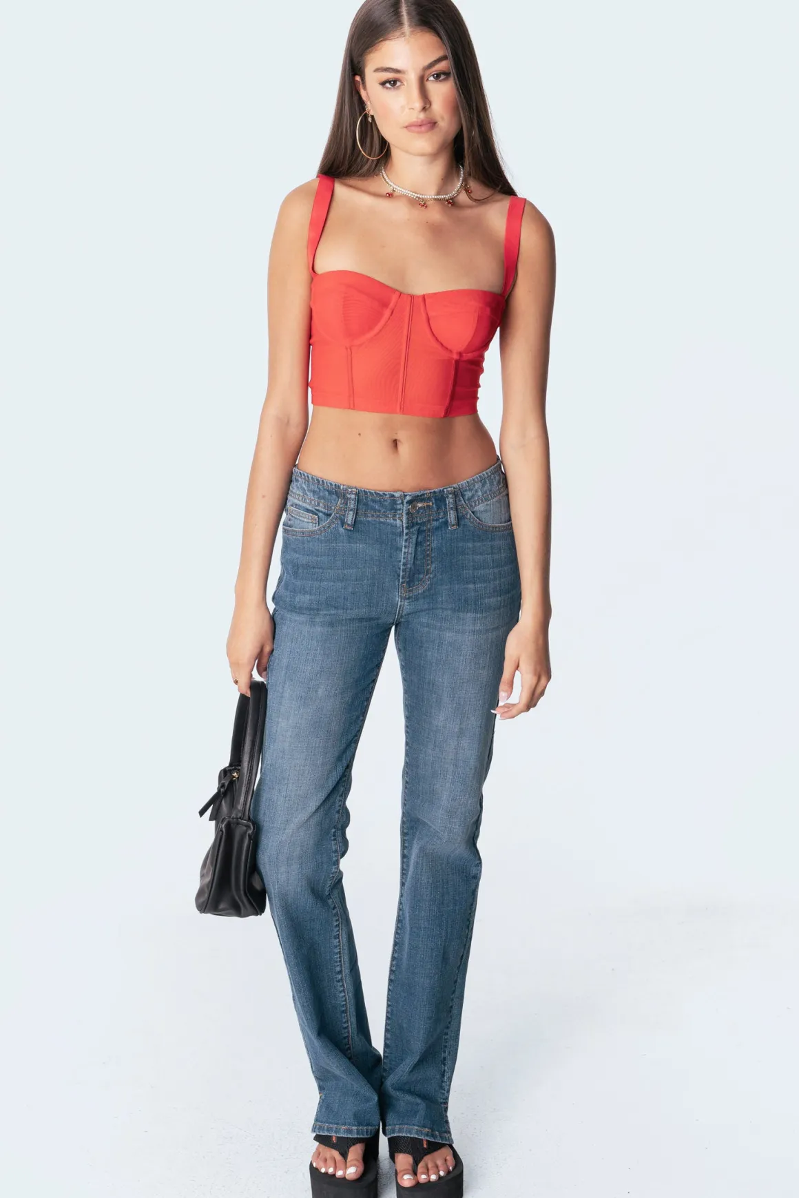 Teagen Mesh Corset Top