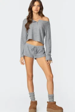 Teddy Waffle Shorts