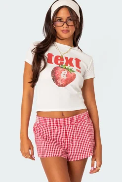 Text Me Graphic T Shirt