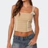 Textured Bustier Top