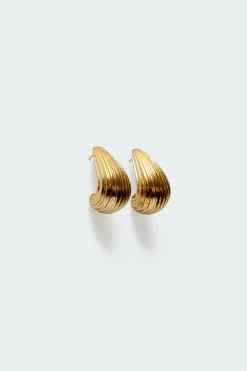 Textured Chunky Teardrop Earrings