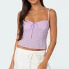 Textured Lacey Tank Top