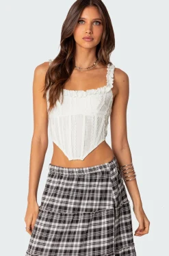 Textured Ruffle Corset