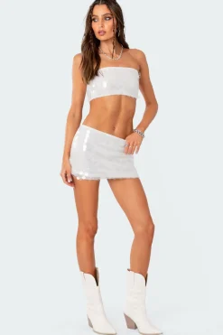 Tink Sequin Bandeau Top