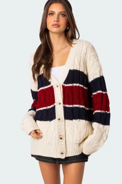 Tinsley Oversized Cable Knit Cardigan