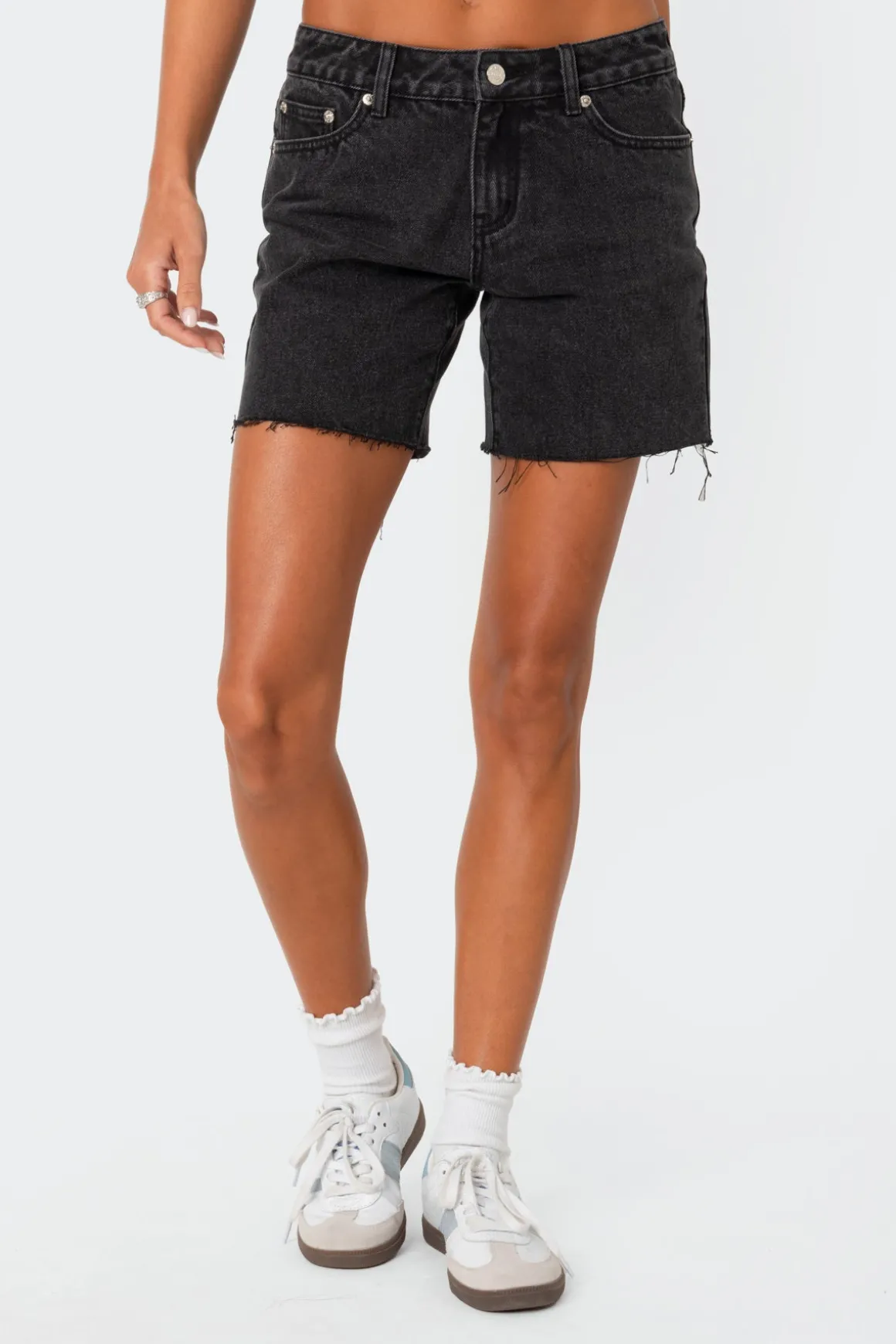 Tomboy Low Rise Denim Shorts