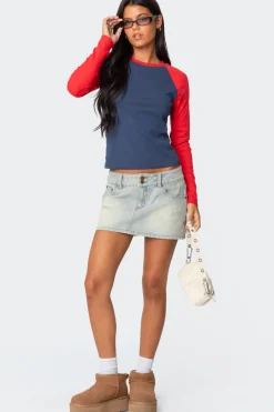 Tommi Raglan Long Sleeve T Shirt