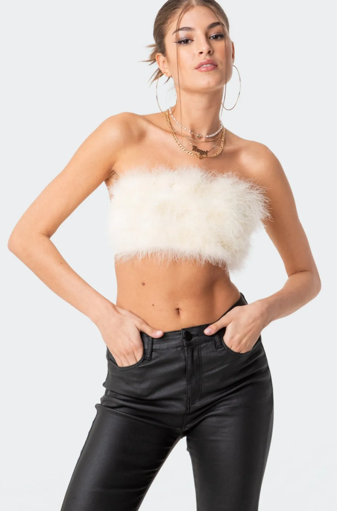 Trista Faux Fur Top