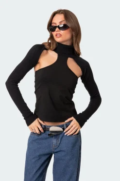 Turtle Neck Shrug Sweater