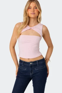Twisted Cut Out Tank Top