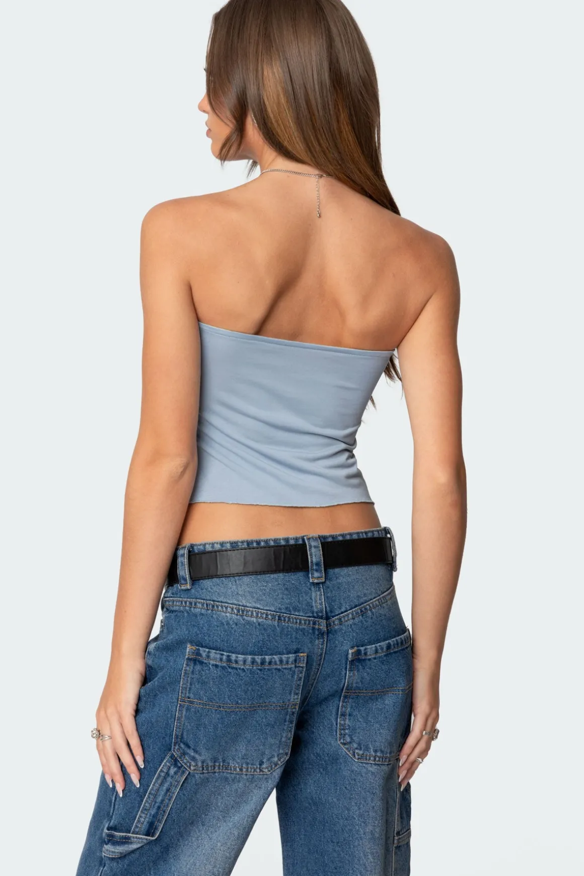 Twisted Split Front Tube Top
