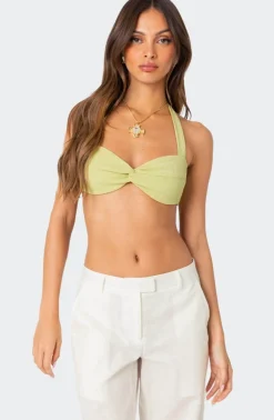 Twisty Textured Bra Top