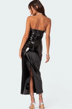 Vegas Vinyl Maxi Dress