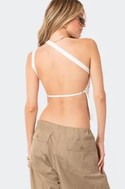 Verdi Open-Back One Shoulder Top