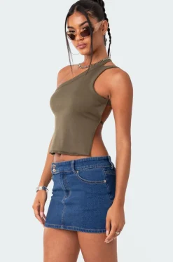 Verdi Open-Back One Shoulder Top