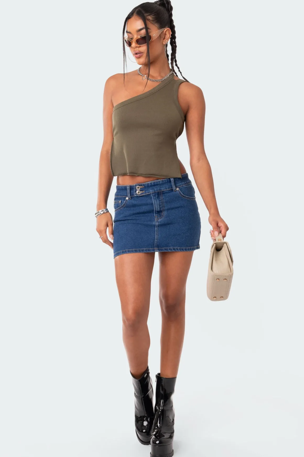 Verdi Open-Back One Shoulder Top