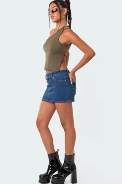 Verdi Open-Back One Shoulder Top