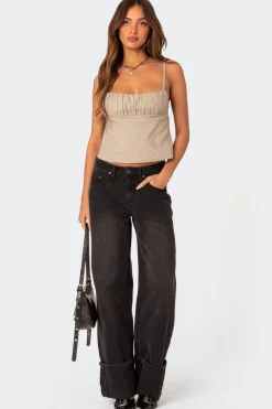 Vesper Cuffed Low Rise Jeans