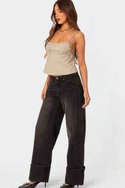 Vesper Cuffed Low Rise Jeans