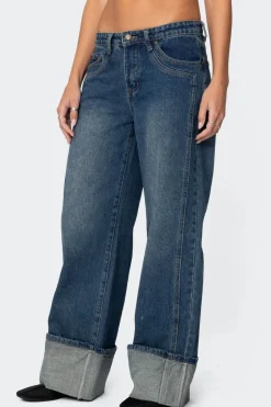 Vesper Cuffed Low Rise Jeans
