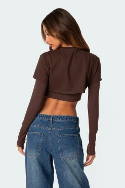 Vick Layered Cropped T-Shirt
