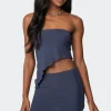 Vivi Mesh Asymmetric Tube Top
