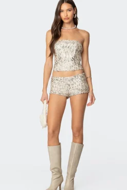Wavy Baby Sequin Corset