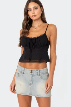 Wendy Tie Back Lacey Top