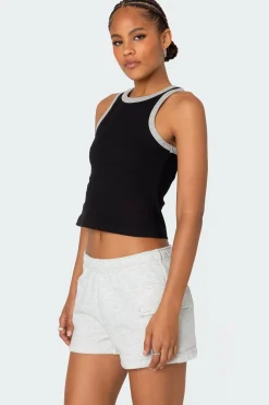 Wes Contrast Ribbed Tank Top