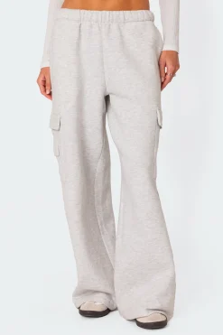 Wide Leg Cargo Sweatpants