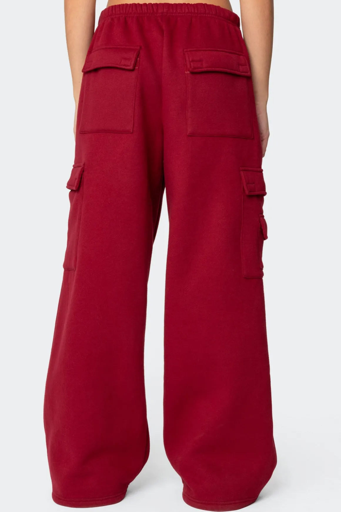 Wide Leg Cargo Sweatpants