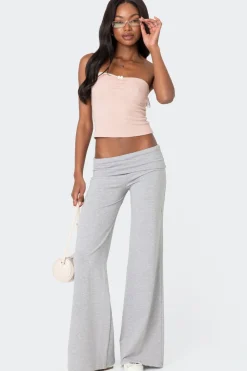 Wide Leg Fold Over Pants