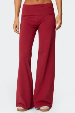 Wide Leg Fold Over Pants