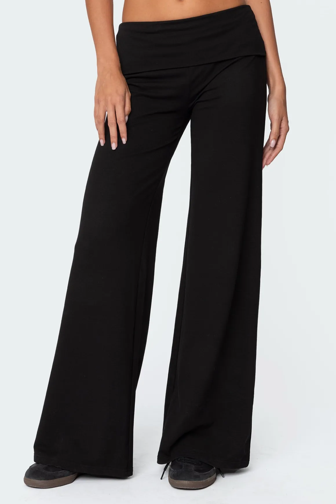Wide Leg Fold Over Pants