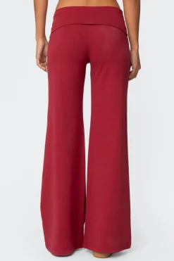Wide Leg Fold Over Pants