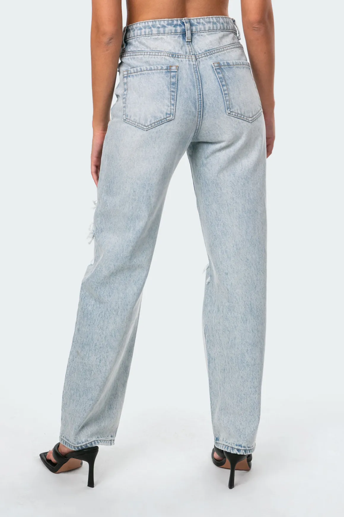 Wide Or Die Ripped Jeans