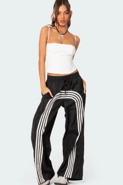 Wilda Striped Nylon Track Pants