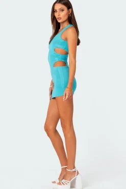 Wilma Cut Out Knit Mini Dress