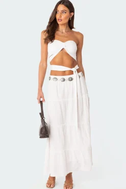 Wyatt Wrap Tie Bandeau Top