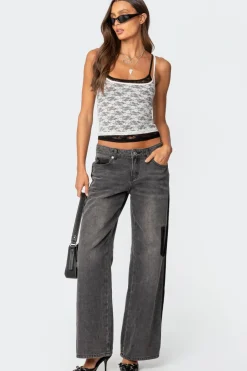 Wynnie Layered Lace Tank Top