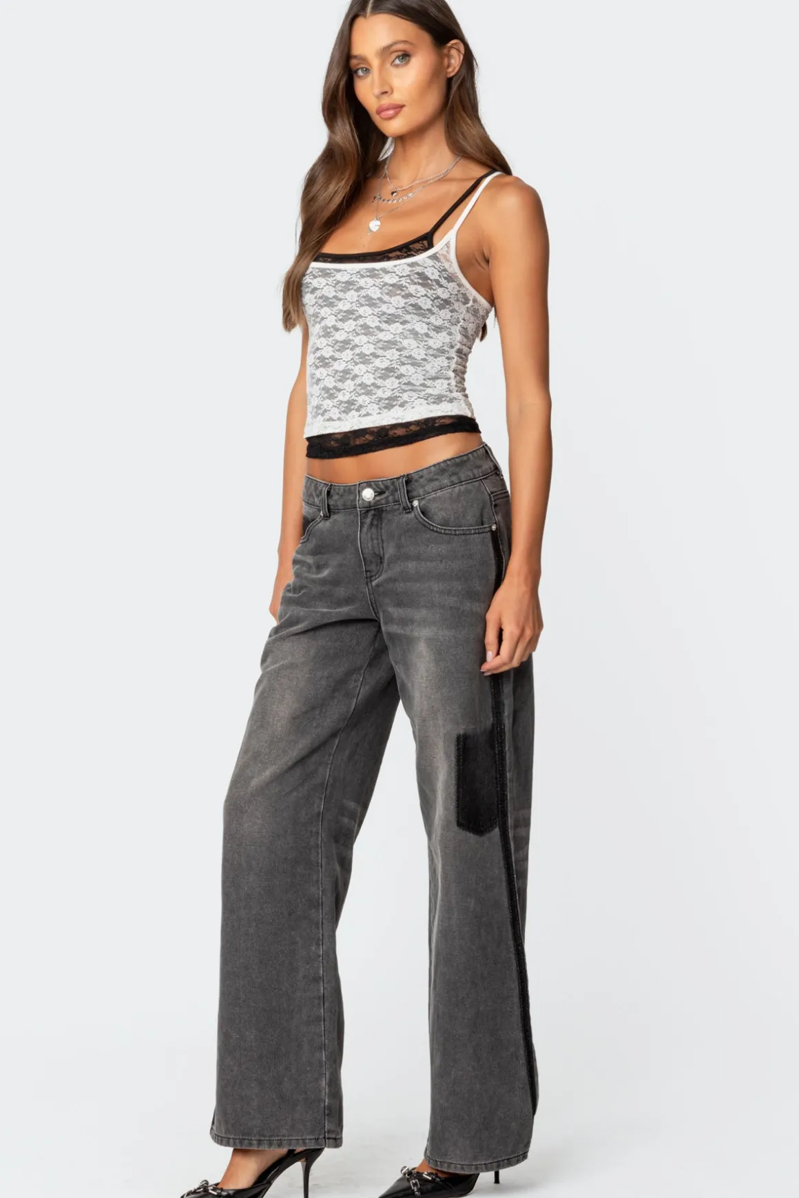 Wynnie Layered Lace Tank Top
