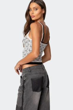 Wynnie Layered Lace Tank Top