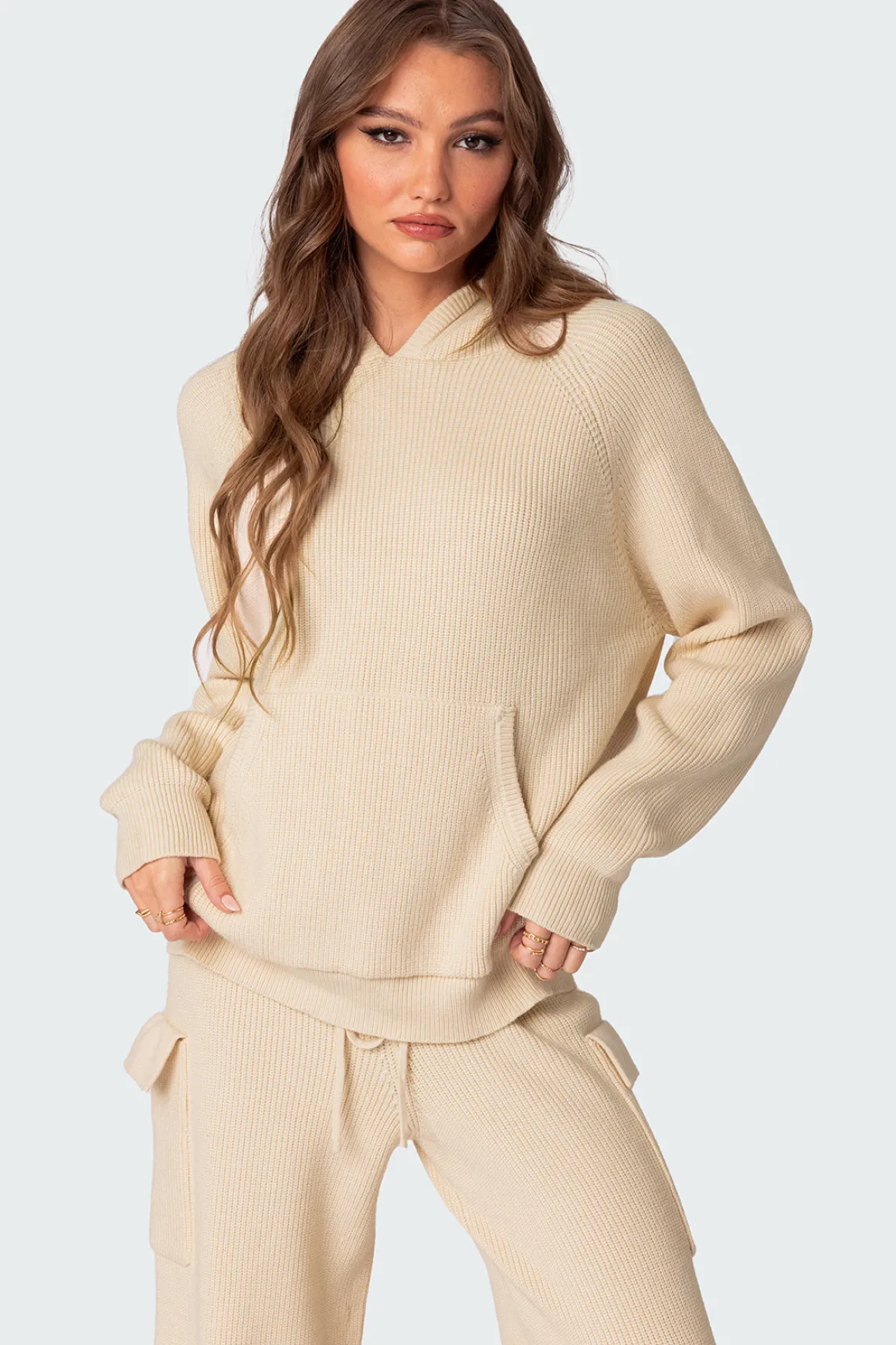 Wynter Oversized Knit Hoodie