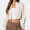 Zarria Cropped Bomber Jacket