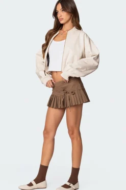 Zarria Cropped Bomber Jacket